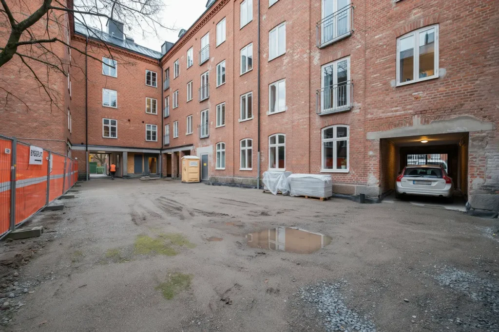 byggstart och etablering inf r innerg rdsrenovering i haga g teborg